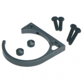 Yeah Racing Aluminum Light Weight 540 Motor Heat Sink Fan Mount (Fit 30mm/40mm Fan) GunMetal
