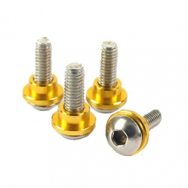 Yeah Racing Servo screw 3mm with collar GOLD