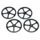 Yeah Racing Ruedas Negras Aluminio para Setup (1:10 touring)