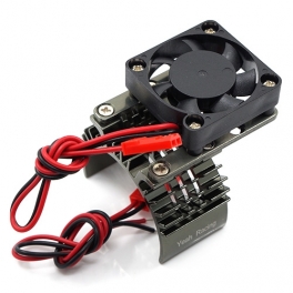 Yeah Racing Disipador Reducido con Ventilador 30mm Color Gun Metal