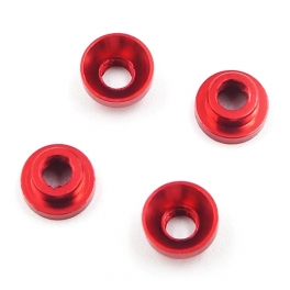 Yeah Racing Arandelas Rojas de Aluminio M3 para Servo