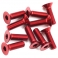Yeah Racing Aluminium 7075 3x10mm Flat Head Screws 10pcs Red