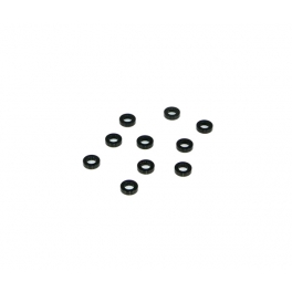 Destiny Espaciadores de Aluminio 3x5,5x1,5mm (Negros), 10pcs