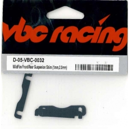 Placas 1mm, 0,5mm delantera/trasera