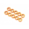 Radtec Espaciadores de Aluminio 3x5.5x0.5mm, Naranja, 10 pcs