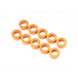 Radtec 3x5.5x1.0mm Aluminum Spacer, 10 pcs, Orange