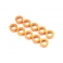 Radtec Espaciadores de Aluminio 3x5.5x2.0mm, Naranja, 10 pcs