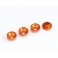 Radtec Arandelas Avellanadas de Aluminio, Naranja, 4 pcs