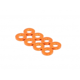 Radtec Espaciadores de Amortiguador 3x7x1.0mm, Naranja, 8 pcs