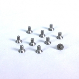 Yeah Racing Titanium hex socket flat head Machine Screw 3x8mm
