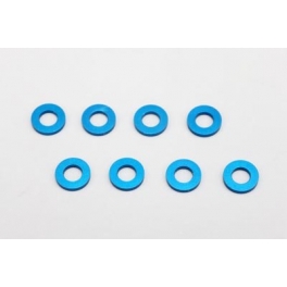 Yokomo 3&times;6&times;1.0mm Aluminum Shim 8pcs